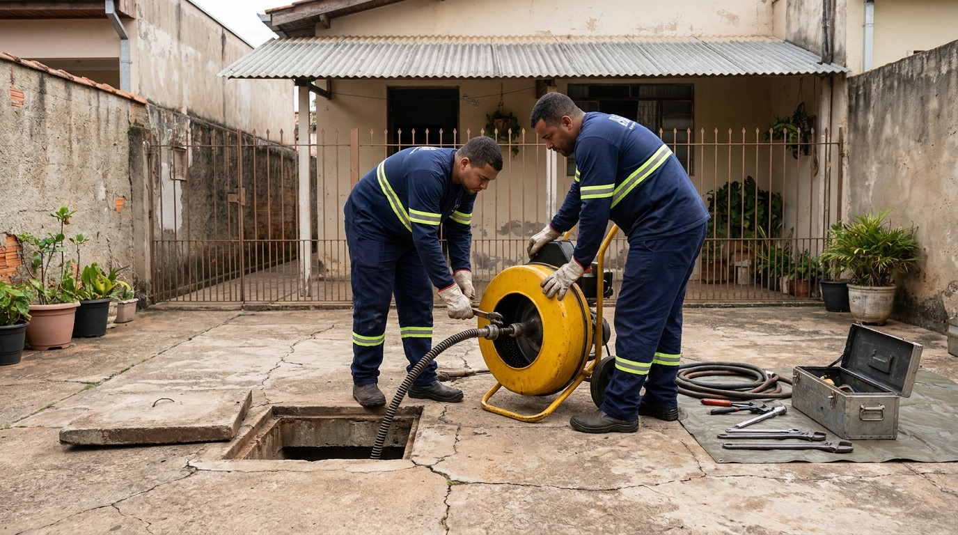 Desentupimento de esgoto perto de mim em Araraquara‑SP