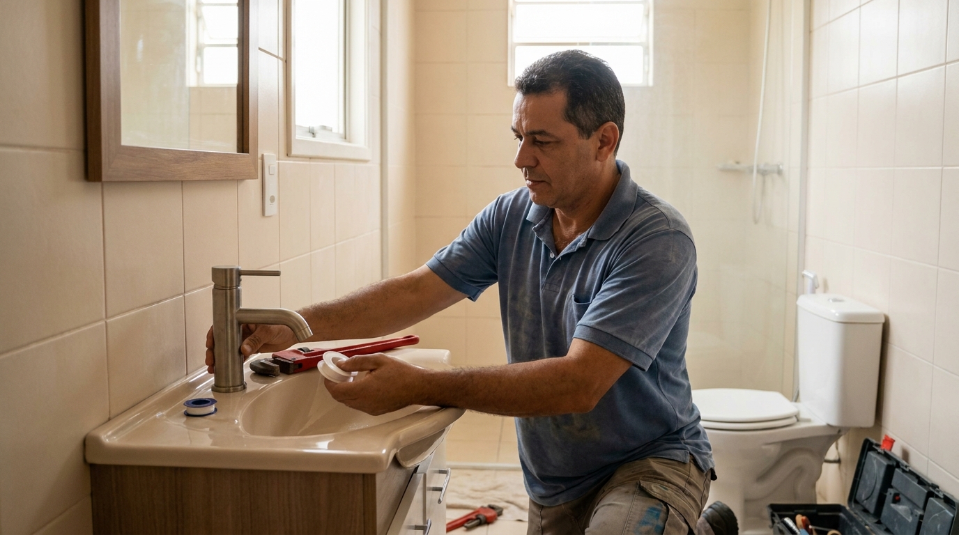 Instalação de torneira profissional em Araraquara‑SP
